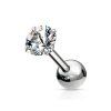 Piercing činka do ucha se Zirkonem 1,2 mm