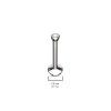 Labreta Ball se Zirkonem 3 mm