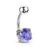 Piercing do pupíku Stone Silver