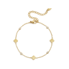 Náramek Triple CLOVER se Zirkony Gold