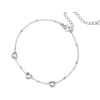 Náramek Three Hearts se Zirkony Silver
