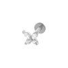 Labreta Butterfly se Zirkony Silver