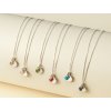 Stříbrný náhrdelník Birthstone s přívěskem