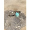 Stříbrný prstýnek Tyrkys (Velikost 8/57)