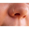 3932 1 zlaty krouzek do nosu 10mm