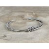 Stříbrný náramek Knot Cuff  Ag 925/1000