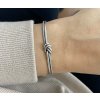 Stříbrný náramek Knot Cuff  Ag 925/1000