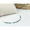 Stříbrný náhrdelník Chryzokol 2mm  Ag 925/1000