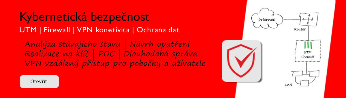 Navrh a realizace řešení síťové bezpečnosti, IT security pro firmy , ochrana před útoky z internetu, UTM, IPS, IDS, Firwall