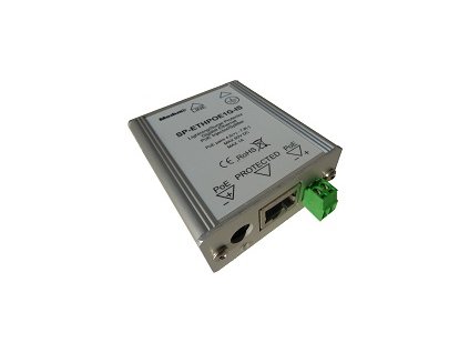 Přepěťová ochrana GE Ethernet + Passive PoE injektor na DIN lištu s podporou PoE 60V, 60W