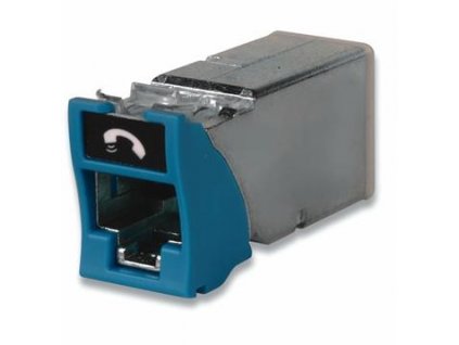 Keystone Cat 6A, stíněný hybrid modul RJ45, Siemon Max, černý