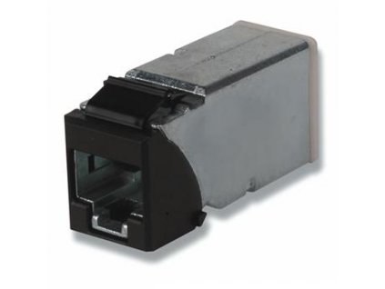 Keystone Cat 6A, stíněný úhlový modul RJ45, Siemon Max, černý