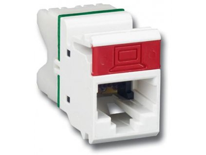 Keystone Cat 6, nestíněný kolmý modul RJ45, Siemon Max, černý