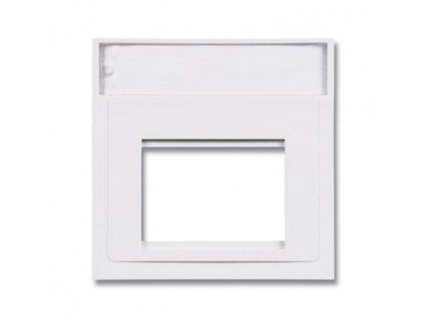 Datová zásuvka 2x RJ45 rámeček 50x50mm, Siemon MAX, bílý