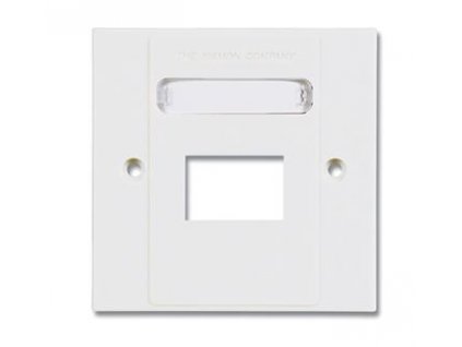 Datová zásuvka 2x RJ45, 85x85mm, na omítku pro nestíněné moduly - bílá