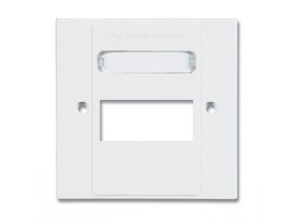 Datová zásuvka 3x RJ45, 85x85mm, na omítku pro nestíněné moduly - bílá