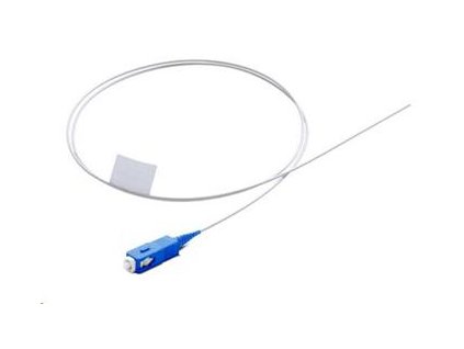 Pigtail optický SM OS1/OS2 9/125 G652D, SC/PC, 2m, snadno zdrhovatelný, 900µm LSOH, I/L 0,3dB, R/L -50dB, OEM ZCOMAX, oc