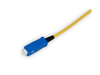Pigtail optický kabelový, SM OS1/OS2 9/125 G652D, SC/PC, 2m, LSOH 2,1mm kabel, I/L 0,3dB, R/L -50dB, konektor SEIKOH Jap