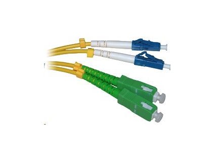 1m, SC/APC-LC/PC, OS1/OS2 9/125, optický patchcord,  (SM)