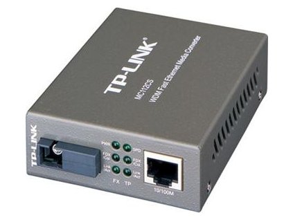 10/100BASE-TX // FX media konvertor MC, WDM, singlemode, 20km, SC simplex, Tx1310/Rx1550nm (typ B), neřiditelný