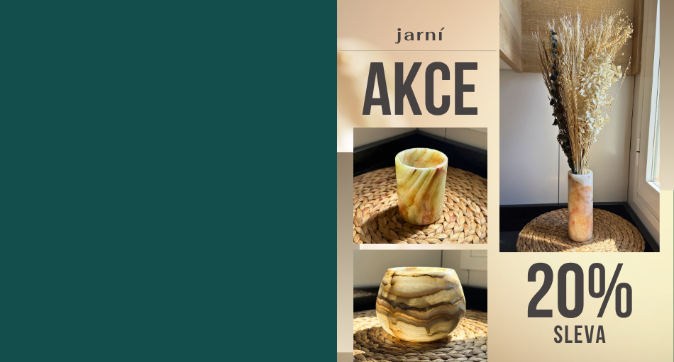 Onyx akce 20 % konkrétní kusy