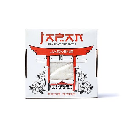 Japonská sůl do koupele - jasmín  Mořská sůl s květinovým extraktem, 450 g