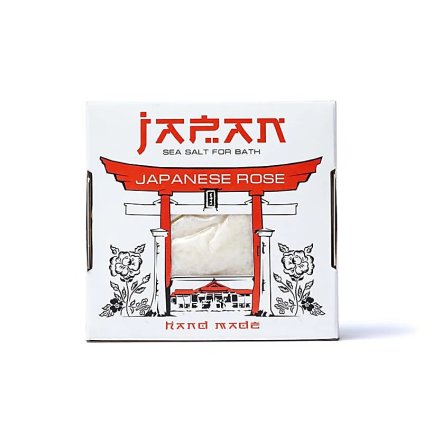 Japonská sůl do koupele - Japonská růže  Mořská sůl s květinovým extraktem, 450 g