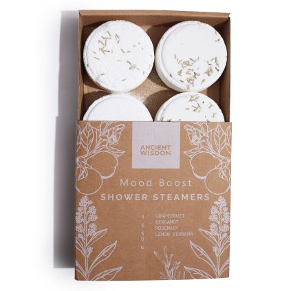 Aromaterapie do sprchy pro zlepšení nálady  200 g, citrusově-bylinná vůně, bez sulfátů a parabenů