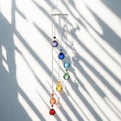 Lapač slunce - Harmonizace 7 čaker  Feng Shui, symbol stromu života, délka 50 cm