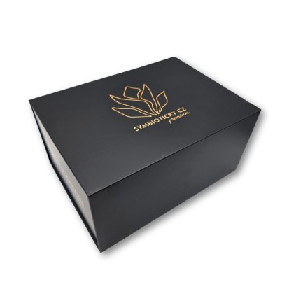 Dárková krabice na onyxové svícny  rozměr 18 × 24,5 × 12 cm, magnetické zavírání