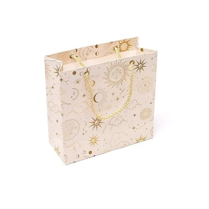 Dárková taška motiv astrologie - Malá  rozměr 20x25,5x8,5 cm, na drobné dárky