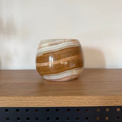 Svícen kónický L - Temná stránka  konkrétní kus z fotek, jedinečný originál, průměr 12,5 cm