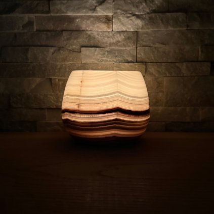 Svícen kónický L - Symfonie barev  konkrétní kus z fotek, jedinečný originál, průměr 12,5 cm