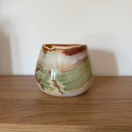 Svícen kónický L - Duch lesa  konkrétní kus z fotek, jedinečný originál, průměr 12,5 cm