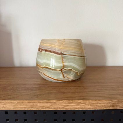 Svícen kónický L - Pouštní cesta  konkrétní kus z fotek, jedinečný originál, průměr 12,5 cm