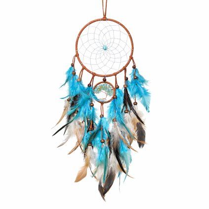 Atrapasueños con plumas vibrantes