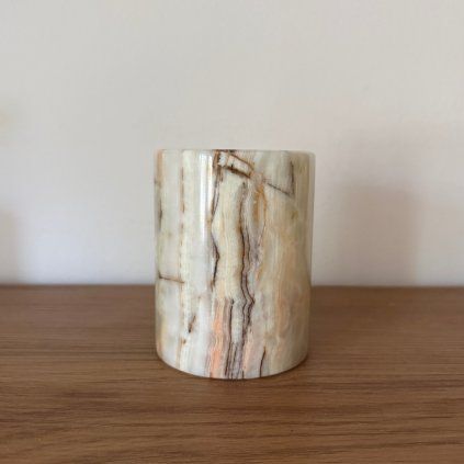 Svícen válec M - Cesta poznání  konkrétní kus z fotek, jedinečný originál, výška cca 9,5 cm