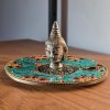 Stojan na vykuřovadla - Buddha  na vonné kužely i tyčinky, původ Indie