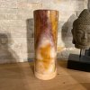 Svícen z přírodního kamene válec XL  Pákistánský onyx, výška 20 cm, na čajovou svíčku