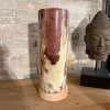 Svícen z přírodního kamene válec XL  Pákistánský onyx, výška 20 cm, na čajovou svíčku
