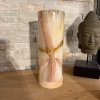 Svícen z přírodního kamene válec XL  Pákistánský onyx, výška 20 cm, na čajovou svíčku