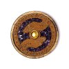 Podtácek na vonná vykuřovadla - Ruce uzdravení  s ametystem, průměr 10 cm, na vonné tyčinky/kužely