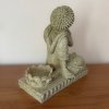 Soška Buddha - Chrám klidu  výška 17,5 cm, lotosový květ na čajovou svíčku