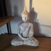 Soška Buddha - Cesta k sobě  výška 27,5 cm, vhodná i do venkovního prostředí
