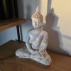 Soška Buddha - Cesta k sobě  výška 27,5 cm, vhodná i do venkovního prostředí
