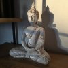Soška Buddha - Cesta k sobě  výška 27,5 cm, vhodná i do venkovního prostředí