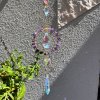 Lapač slunce - Ochranná náruč  s ametystem, Feng Shui energie, na zavěšení, délka 49 cm