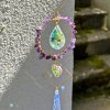Lapač slunce - Ametystová náruč  Feng Shui, s ametystem, délka 49 cm