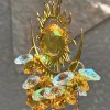 Lapač slunce - Letní slunovrat  Feng Shui energie, symboly slunce a fáze měsíce, délka 39 cm