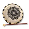 Šamanský buben - Mandala  průměr 20 cm, vhodné i pro začátečníky, ze dřeva a kůže
